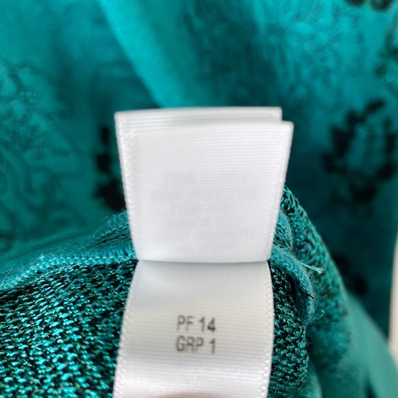 St. John Floral Cascade Jacquard Knit Sheath Dress - Picture 10 of 10